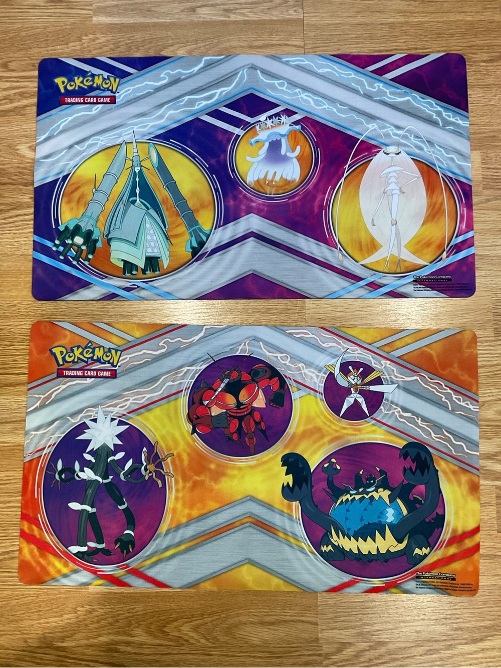 Pokemon Playmats — Purple, Orange, Yellow